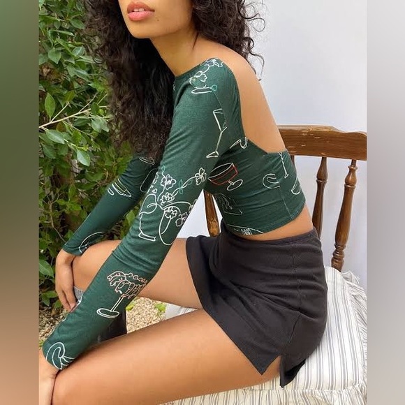 LISA SAYS GAH Rowan Top in Set the Table Forest Size M - Picture 3 of 10